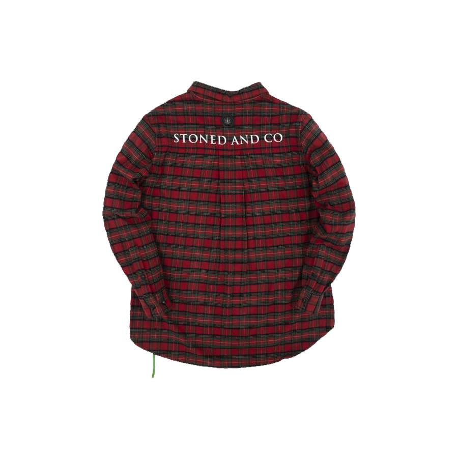 INCANDESCENCE LIGHT FLANNEL SHIRT RED-Stoned & Co