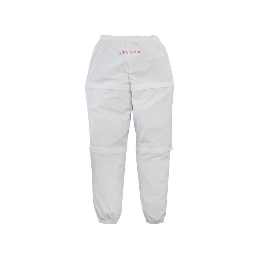 INCANDESCENCE STREAK TRACK PANTS WHITE-Stoned & Co