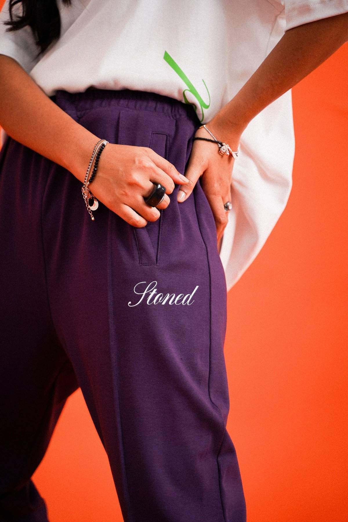 CLARITY : TRANQUIL LONG PANTS PURPLE-Stoned & Co