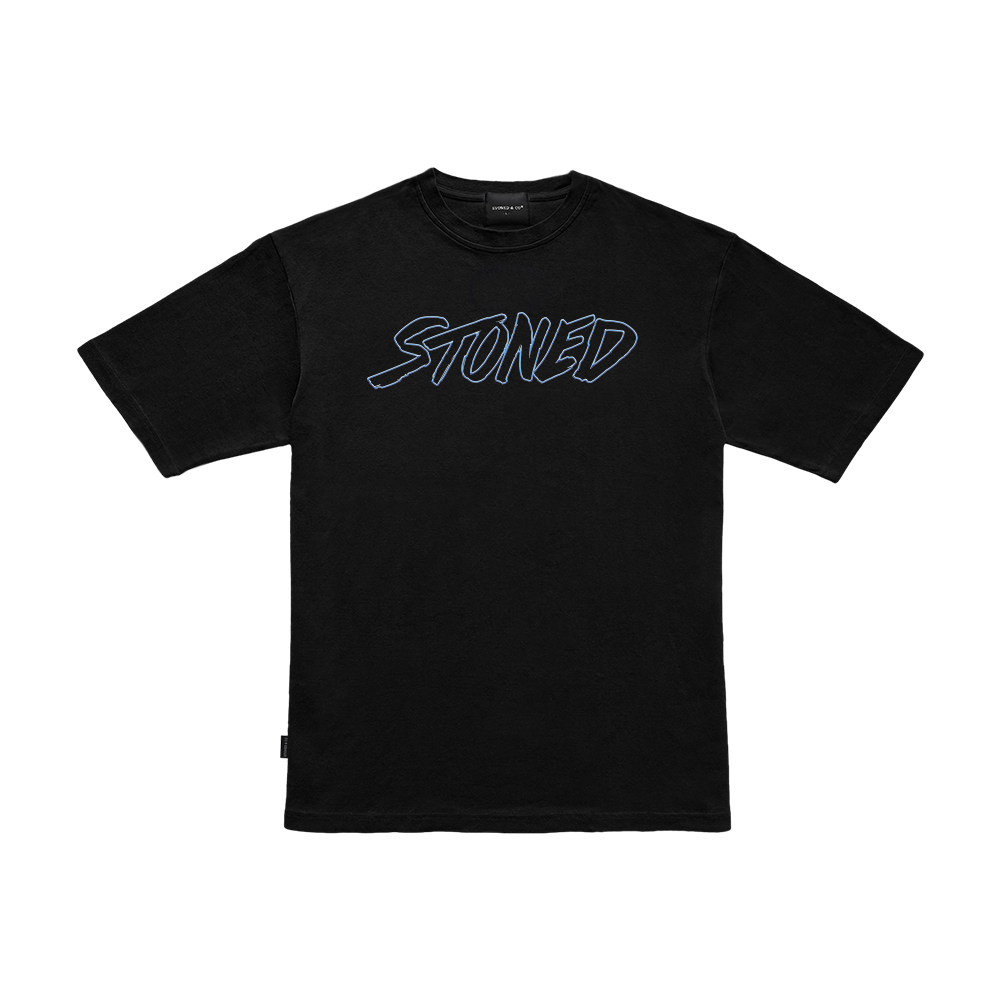 Stoned 420 : Genetic Tee Black