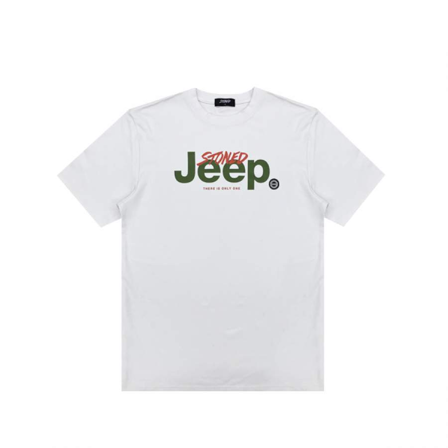 STONED X JEEP GENETIC TSHIRT WHITE-Stoned & Co