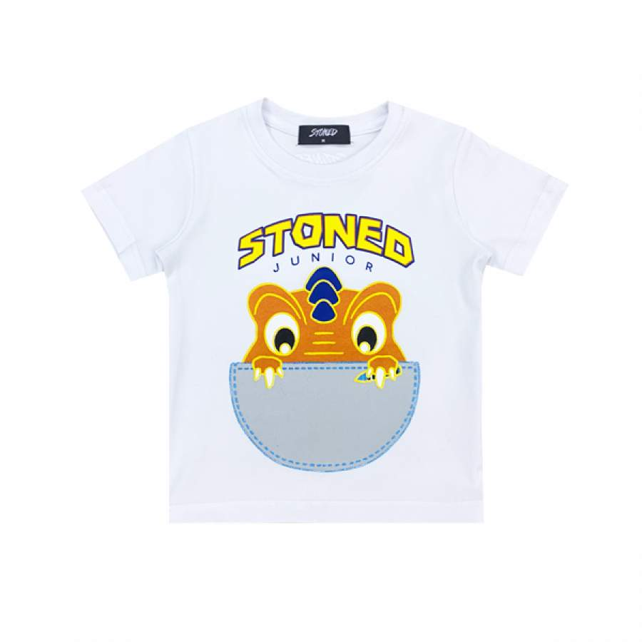 CRAYON STONEY TSHIRT WHITE-Stoned & Co