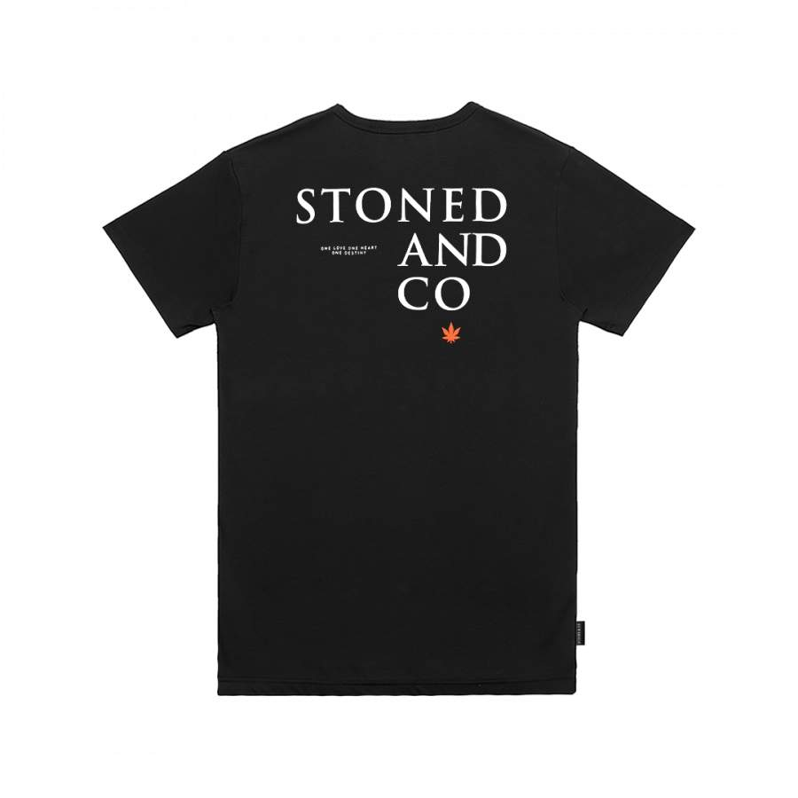 STONED RE-IMAGINED TSHIRT BLACK-Stoned & Co