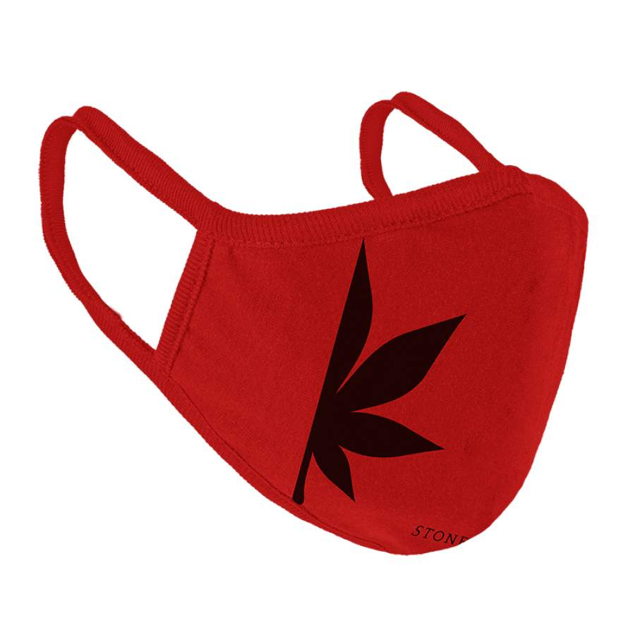 JAPANESE MAPLE LEAF FACE MASK RED-Stoned & Co
