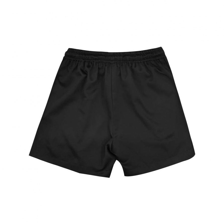 BLACK BY STONED & CO: SATIN SHORTS-Stoned & Co