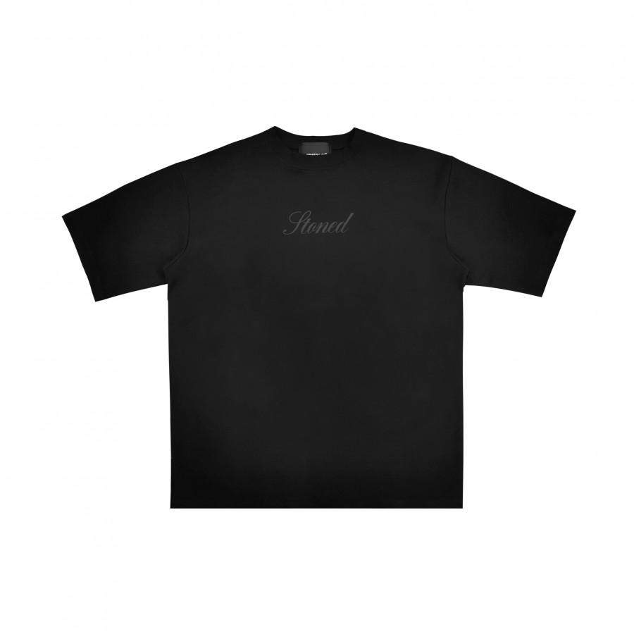 BLACK BY STONED & CO : ABYSS T-SHIRT (OVERSIZED)-Stoned & Co