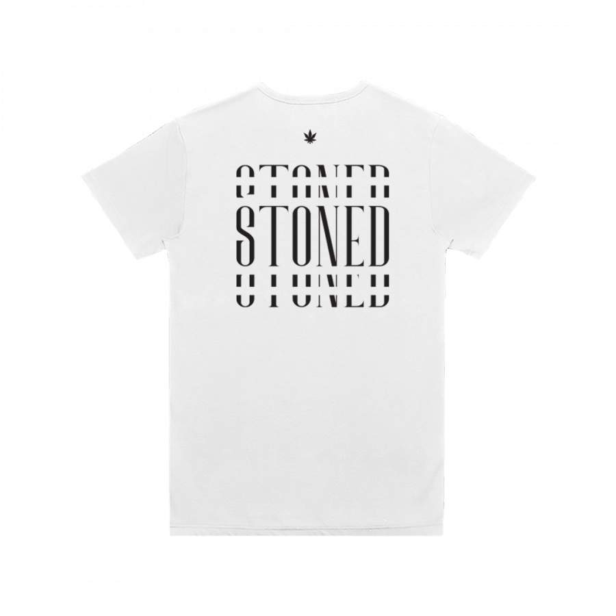 STONED FOCUS T-SHIRT OVERSIZED WHITE-Stoned & Co